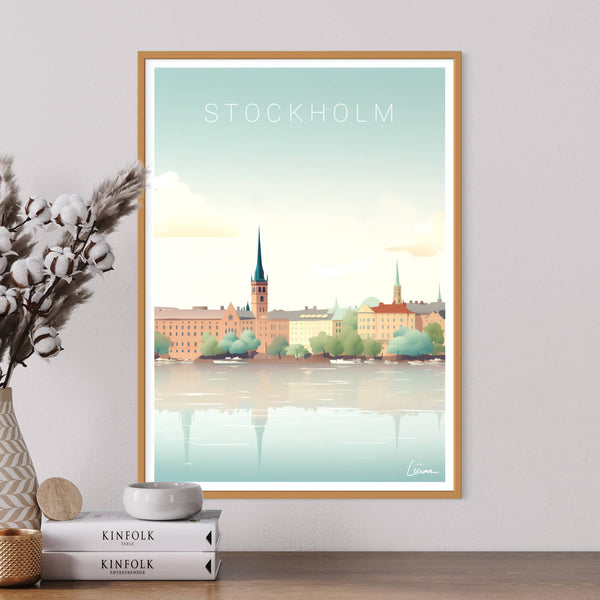 Affiche Stockholm I Suède I Gamla stan I Affiche capitale